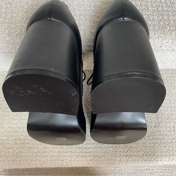 Funtasma Men's Disco Retro Black Polyurethane Lace Up Platform Shoes Halloween - Picture 9 of 14